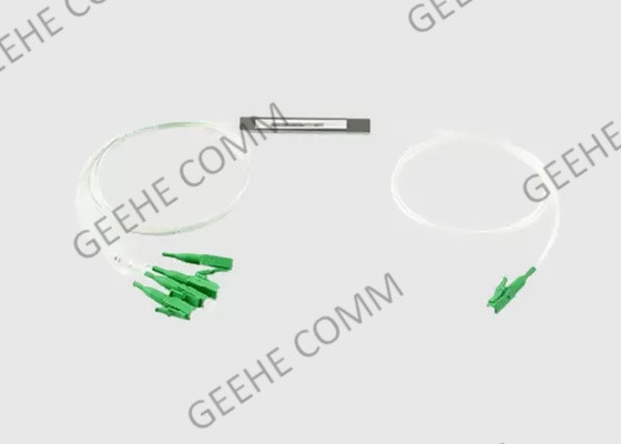 Perte optique en acier du diviseur 1x4 de PLC de fibre de tube de LC RPA pour PON