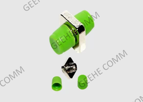 Adaptateur optique FC-FC de fibre multimode de couleur verte avec la bride rectangulaire