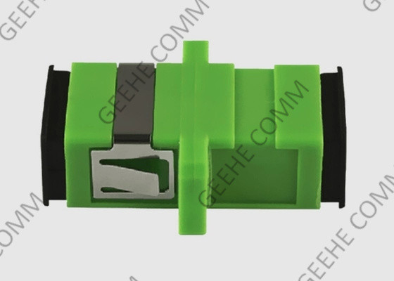 Couleur verte de Sc RPA de mode unitaire de fibre d'adaptateur recto de câble optique