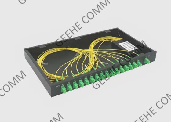 Diviseur optique de PLC de fibre du bâti de support 1×16 1U SC/APC