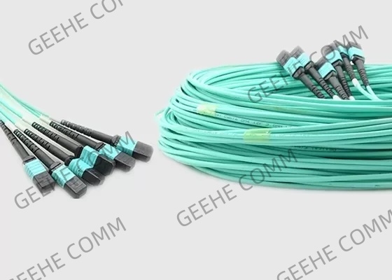 8 noyau à plusieurs modes de fonctionnement 100G OM4 10m MPO au câble de fibre de MPO