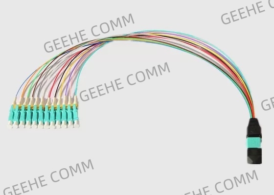Le mode multi 12 creuse 0.9mm MPO au câble d'évasion de LC