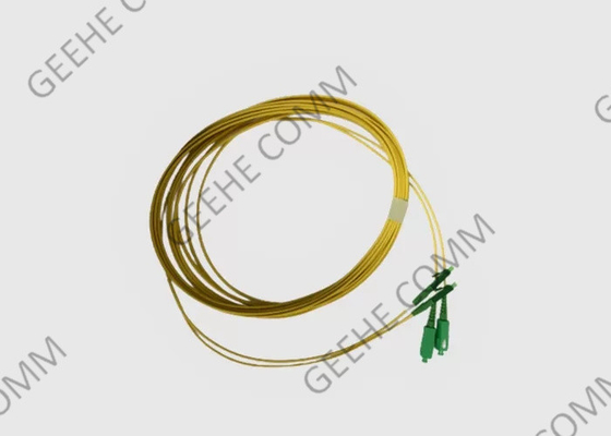 Botte de 90 degrés corde de correction de SM du duplex LC-SC UPC de 9/125 micron pour CATV