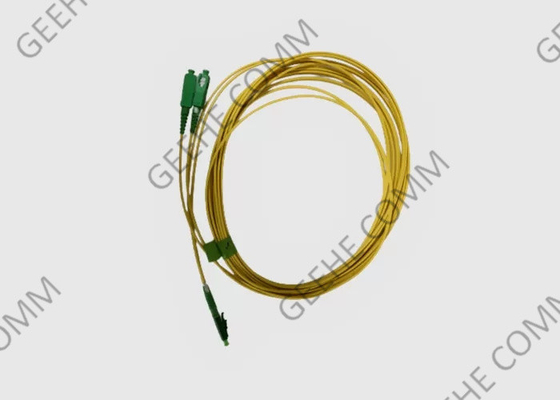 Botte de 90 degrés corde de correction de SM du duplex LC-SC UPC de 9/125 micron pour CATV