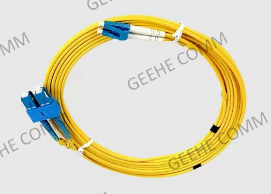 câble duplex unimodal de correction de fibre de PVC OS2 OFNR de 3M SC-LC 9/125
