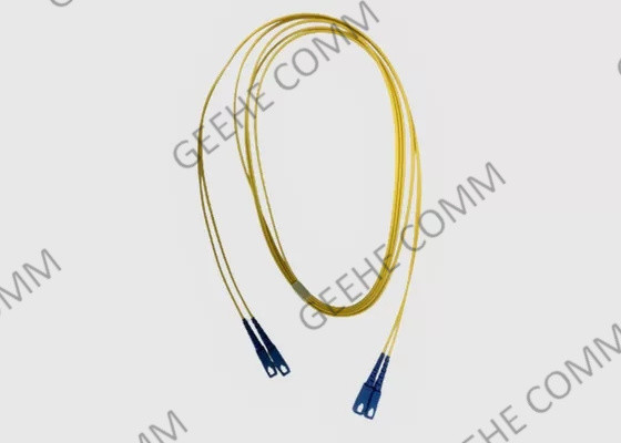 corde de correction de fibre de PC du duplex 9/125 SC-SC de veste de 3M Yellow LSZH