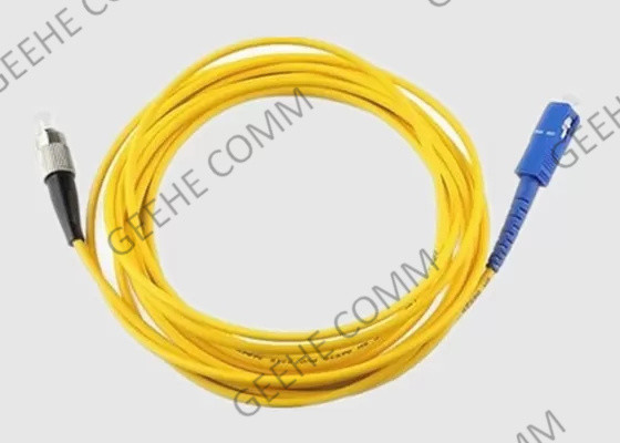 Sc recto de 2.0mm à la corde de correction optique de fibre de FC 9/125um