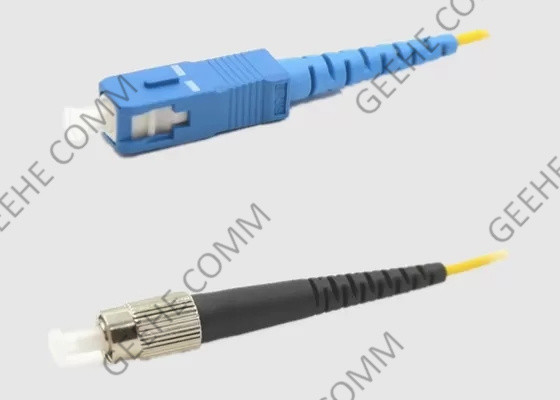 Sc recto de 2.0mm à la corde de correction optique de fibre de FC 9/125um