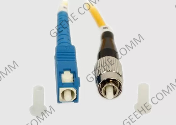 Sc recto de 2.0mm à la corde de correction optique de fibre de FC 9/125um