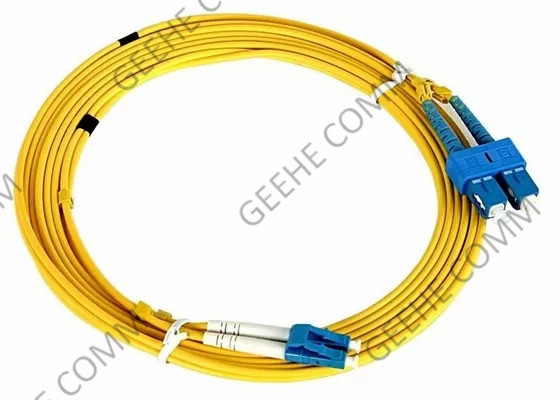 Câble de correction de fibre de mode unitaire de Sc du duplex 1M LC To de canalisation verticale de Zipcord