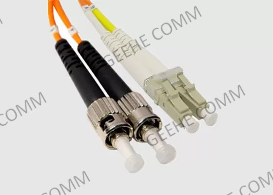 Veste de PVC 1m LC au câble optique à plusieurs modes de fonctionnement de correction de fibre de duplex de St