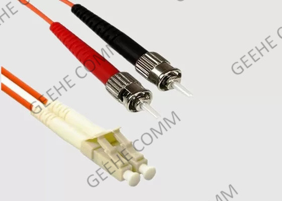 Veste de PVC 1m LC au câble optique à plusieurs modes de fonctionnement de correction de fibre de duplex de St
