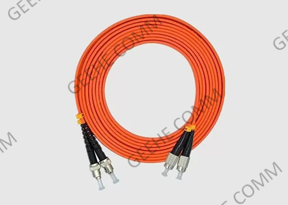 FC à la corde de correction optique de fibre multimode du duplex OM3 0.9mm 1m de St