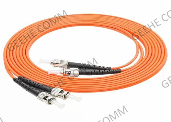 FC à la corde de correction optique de fibre multimode du duplex OM3 0.9mm 1m de St