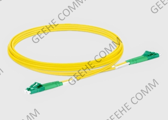 LC RPA à la correction optique de fibre de PVC de mode unitaire du duplex OS2 de LC RPA câblent 5M 2.0mm