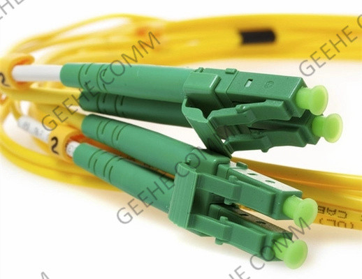 LC RPA à la correction optique de fibre de PVC de mode unitaire du duplex OS2 de LC RPA câblent 5M 2.0mm