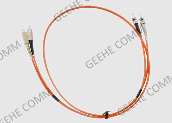 Sc au câble optique multi duplex 2.0mm de correction de fibre de PVC du mode OM1 de St