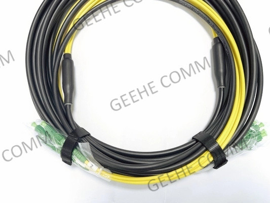 4 câbles unimodaux d'évasion de fibre, 12m