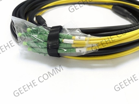 4 câbles unimodaux d'évasion de fibre, 12m
