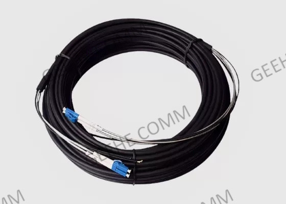la correction optique de 30M Outdoor Armored Fiber attachent le connecteur de Jumper With Duplex LC