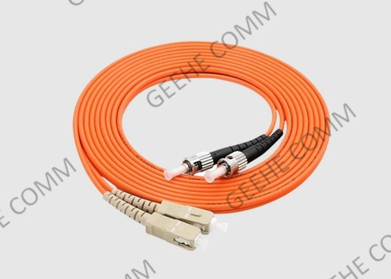la correction duplex de fibre multimode de 3M ST/SC câblent l'orange 50/125 OM2 3.0mm