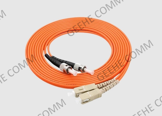 la correction duplex de fibre multimode de 3M ST/SC câblent l'orange 50/125 OM2 3.0mm