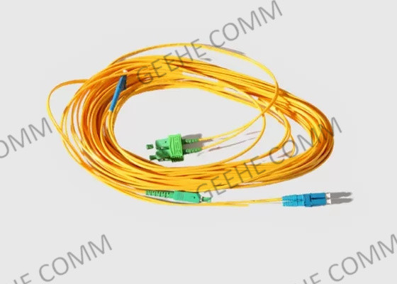 Pullovers optiques d'intérieur de fibre de Sc UPC de mode unitaire de PVC de FTTH 2.0mm
