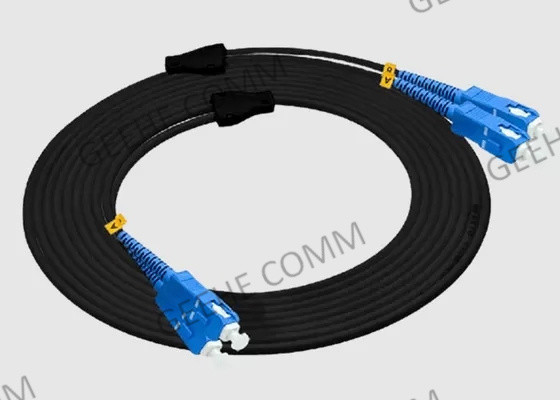 Corde de correction optique de fibre de Preterminated 10m Multimode Simplex Sc à la corde de correction de Sc
