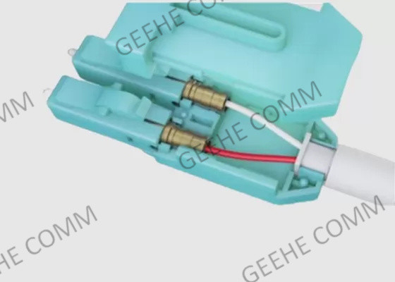 Duplex à plusieurs modes de fonctionnement LC/LC Uniboot 50 corde de correction de l'Aqua OM4 de micron