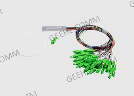 connecteurs unimodaux 60/40 du tube SC/APC de diviseur de fibre de PLC 1x 26 fendus