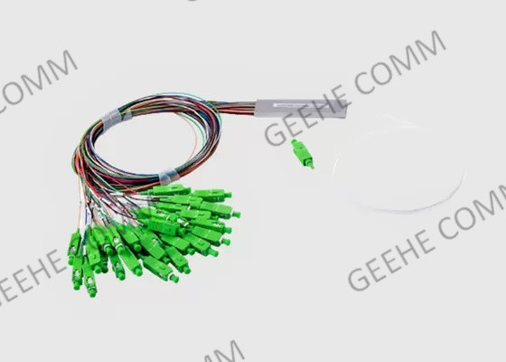 connecteurs unimodaux 60/40 du tube SC/APC de diviseur de fibre de PLC 1x 26 fendus