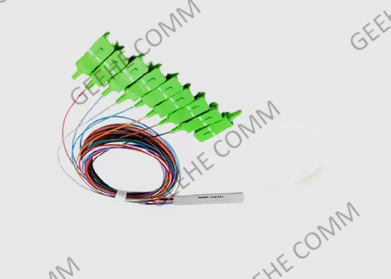 Diviseur en acier 0.9mm de PLC du tube 1x8 SC/APC Mini Fiber Optic de mode unitaire