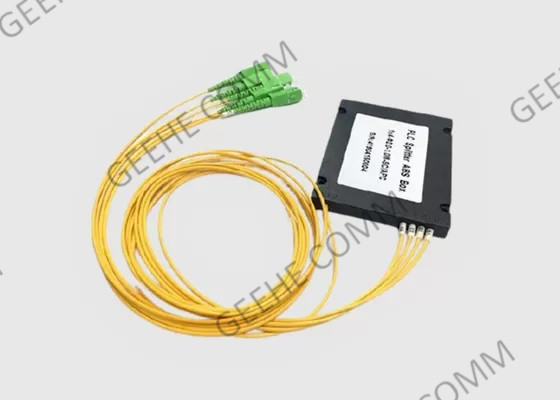 Sc optique en forme de boîte de diviseur de fibre d'ABS de PLC 1x4 à l'UPC pour CATV/FTTH