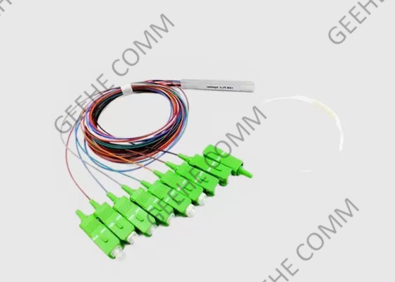 1×8 tube en acier SC/APC Mini Fiber Optical Cable Splitter
