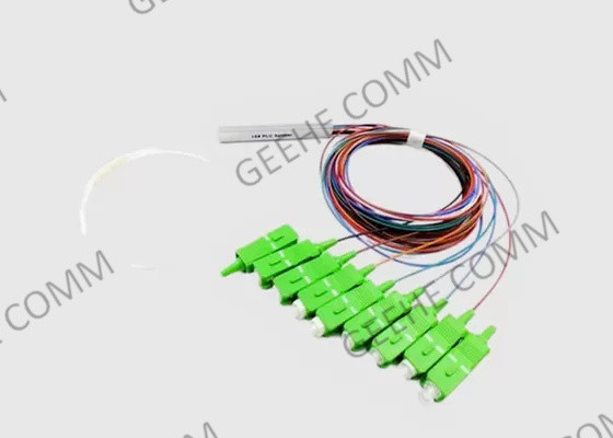 1×8 tube en acier SC/APC Mini Fiber Optical Cable Splitter