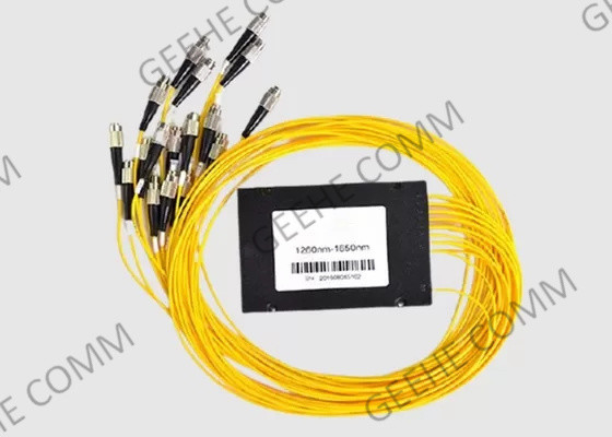 Diviseurs optiques unitaires FTTH du mode 1×16 de diviseur de PLC d'ABS de fibre de Corning
