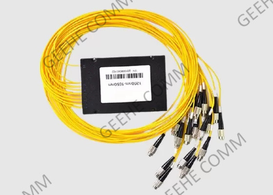Diviseurs optiques unitaires FTTH du mode 1×16 de diviseur de PLC d'ABS de fibre de Corning
