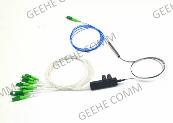8 diviseur optique de PLC de fibre des noyaux 1X8 avec des connecteurs de LC/APC