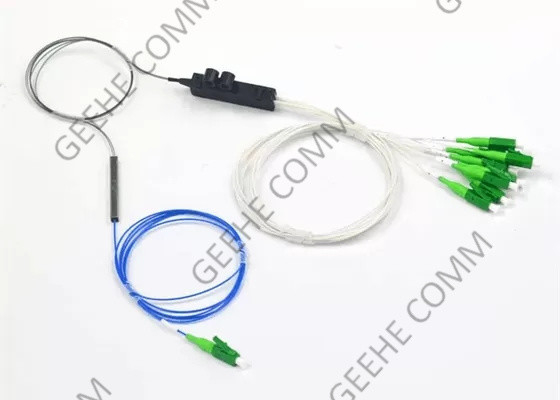 8 diviseur optique de PLC de fibre des noyaux 1X8 avec des connecteurs de LC/APC