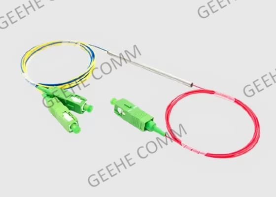 50/50 double diviseur 1310nm 1550nm de coupleur de fibre de Sc de la fenêtre 1×2