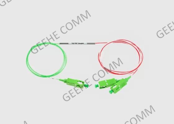 250um type rapport fendu 1M Length du coupleur 1310nm 1550nm 10/90 de fibre de Sc RPA 1X2 de SM