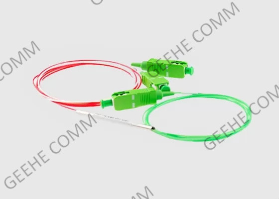 250um type rapport fendu 1M Length du coupleur 1310nm 1550nm 10/90 de fibre de Sc RPA 1X2 de SM