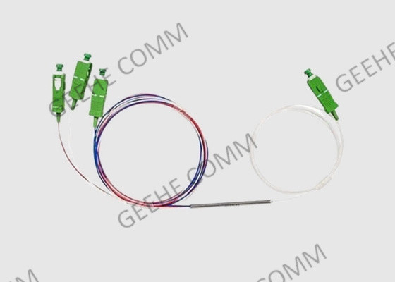 Classez ultra le coupleur optique à large bande optique de diviseur du coupleur 1×3 de câble de la fibre 1525-1565nm