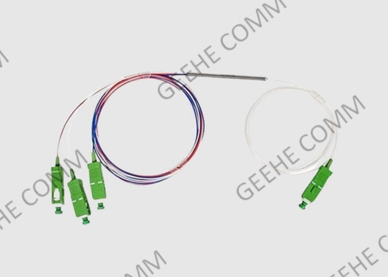 Classez ultra le coupleur optique à large bande optique de diviseur du coupleur 1×3 de câble de la fibre 1525-1565nm