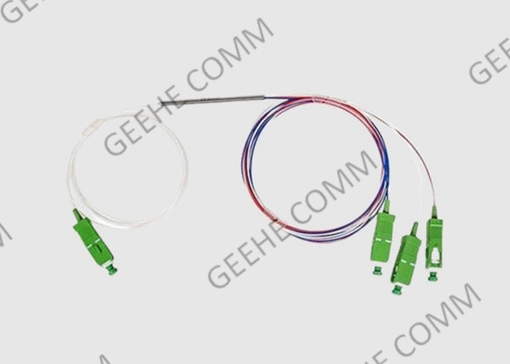 Classez ultra le coupleur optique à large bande optique de diviseur du coupleur 1×3 de câble de la fibre 1525-1565nm