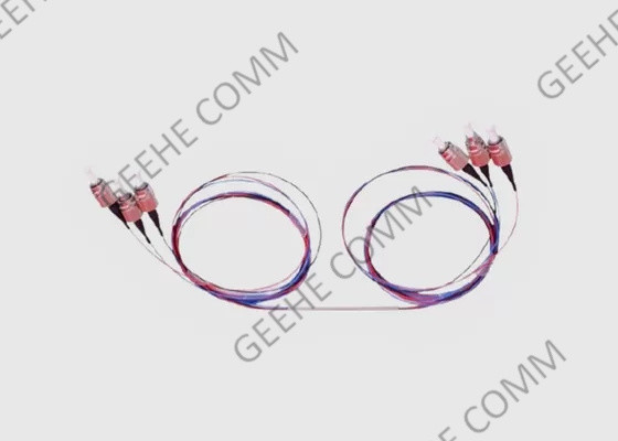 Fenêtre de diviseur de coupleur de la fibre 2X2 FC/APC FBT du mode unitaire 0.9mm double
