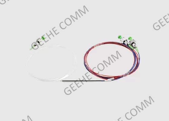 fibre de la fenêtre 0.9mm de mode unitaire de diviseur de 1X2 FC/APC FBT double adaptée aux besoins du client
