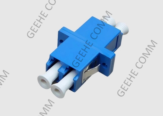 Duplex bleu LC de mode unitaire de couleur à l'adaptateur de câble optique de fibre de LC avec des brides