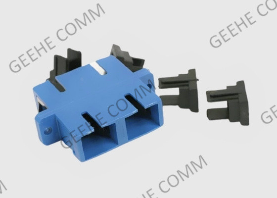 Sc bleu de couleur au coupleur optique d'adaptateur de fibre multimode de Sc avec des brides