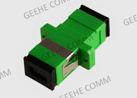 Couleur verte de Sc RPA de mode unitaire de fibre d'adaptateur recto de câble optique